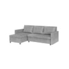 Wego 3 RHS Sofa cum Bed with Storage in Grey Colour