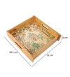 Taj Garden View Wooden Tray- Large