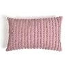 Embellished Mauve Lumbar Cushion Cover