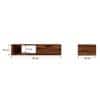 Sawyer Solid Wood Wall Mounted TV Unit in Teak Finish