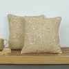 Blooming Florals Set Of 2 Cushion Cover With Yellow Colour