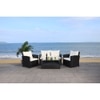 Aspen  Outdoor Set in Black Colour (1 Table & 3 Chairs)