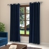Dawn Blue Polyester Room Darkening Door Curtain