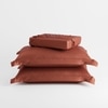 Stoa Paris 300TC UltrSatin King Bedsheet Set Satin King Melted Caramel