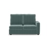 Apollo Sofa (Colour : Dusty Turquoise Velvet, Cushion : Hard, Back Type : High Back, Seating Capacity : Left Aligned 2 Seater + Left Aligned Chaise)