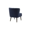 Azal Accent Chair in Navy Blue Colour Set 2 Solid Wood Accent Chair in Navy Blue Colour