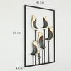W-Lois Abstract Metal Wall Decor in Multicolor Set of 1