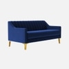 Fame  Velvet 3 Seater Sofa in Navy Blue Colour