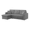 William Solid Wood Sofa cum Bed in Grey