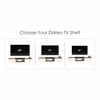 BLUEWUD Darien Engineering Wood Wall Mount TV Entertainment Unit Set Top Box Stand/TV Cabinet Panel with Shelves for Books & D�cor Display Unit Bed Living Room Upto 60 Inches (Brown Maple & White)