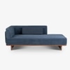 Anish Solid Wood Day Bed in Blue Colour