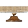 Alaina Round Bamboo Table lamp with Natural Wood Base