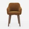Rochelle Lounge Chair in Ochre Velvet Colour