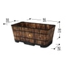 VegTrug Wooden Trough Planter 90cm Burnt Oak