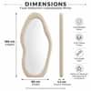 The Artment Beige Fluid Reflection Unbreakable Floor Mirror For Home (160 X 60 CM)