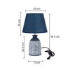 Ceramic Table Lamp Blue Timeless Elegant Design