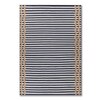 Jaipur Rugs Soft Geometric Wool Polyester Dhurrie Rug White 5x8 ft