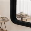 The Artment Unbreakable Black Arch Puff Floor Mirror (170 x 70) cm