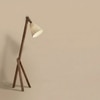 Melman Beige Jute Floor Lamp with Beige Jute Base