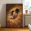 The Castle Decor Luxury Cartoon Wealth Wall Art Framed Painting 20x30 Inch