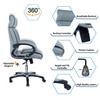 Mearisha High Back Executive Chair in Grey Colour