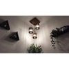 Ventus Brown Solid Wood Cluster Hanging Light