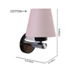 Devansh Metal Electric Wall Light in Grey Colour with Grey Shade Count of 1 Light