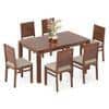 Atlas Solid Wood 6 Seater Compact Dining Table With Atlas Dining Chairs
