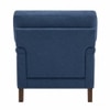 Dexter Boucle Fabric Lounge Chair in Blue Colour
