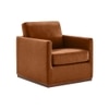 Bobby PU Leather Lounge Chair in Tan