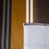 Mustard Geometric 400 Tc Cotton Flat  Super King Size Bedsheet With 2 Pillow Cover