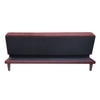 Palermo 3 Seater Sofa Cum Bed in Dark Pink Colour