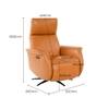 Oasis One Seater Motorized Leather Recliner in Golden Oak Brown Colour