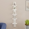 BLUEWUD Louis Engineered Wood Multipurpose Wall Decor Shelf, Display Rack (Wenge & White)
