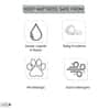 Cotton Waterproof Mattress Protector for King Size Mattress In Grey color 78x78