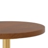 Spritz Metal Drink Table in Gold Finish