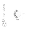Cosmic Shine Brass & Frosted White Wall Light