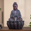 Wine 2Ft Lotus Buddha Water Fountain