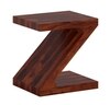 Khairy Solid Wood Side Table in Honey Oak Finish