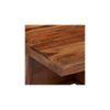 Blane Sheesham Wood Accent Coffee Table Set With 4 Stools In Natural Teak Finish