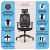 Kepler Brooks Marvel Lite Office Desk Chair in Black Colour