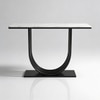 Black Metal Console Table in Black Colour