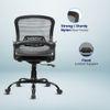 Elva Mid Back Mesh Office Chair in Black Color