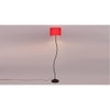 Deven Red Cotton Shade Floor Lamp