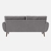 Faro Velvet 3 Seater Sofa in Grey Colour