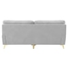 Osbert Velvet 3 Seater sofa in Grey color