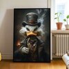The Castle Decor Vintage Wealth Duck Wall Art Framed Painting 20x30 Inch