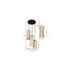 Jase Beige Bamboo Cluster Hanging Light