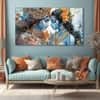 The Castle Decor Premium Radha Krishna Wall Art Wooden Framed Digital Painting 27x48 Inch (Style 2)