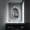 LED Water Drop Mirror with Double Touch and Defogging Feature - Modern Illuminated Mirror